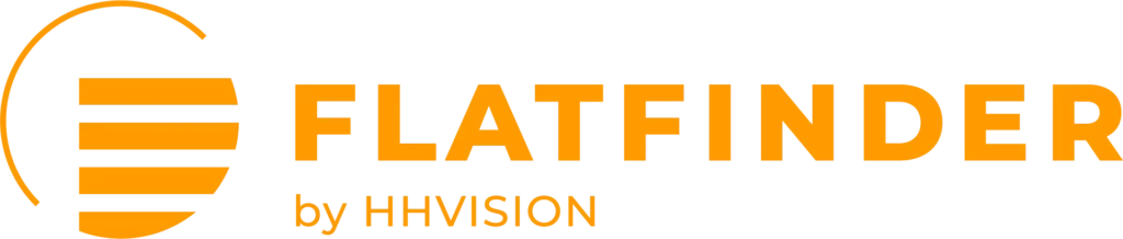 Logo: Flatfinder - by HHVISION, orange